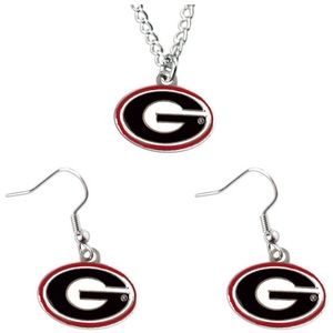 NCAA New in Pkgin Georgia Dawgs pendant & Earring